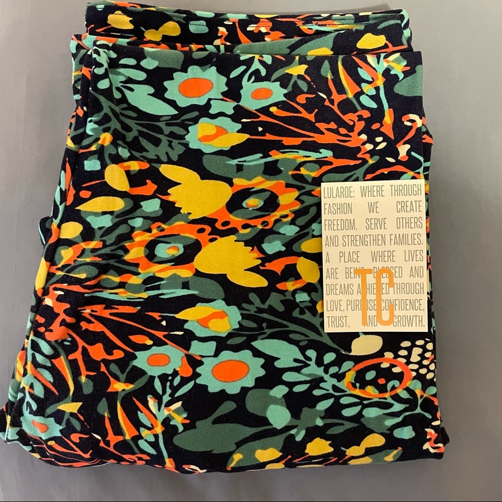 Lularoe TC leggings multicolored floral